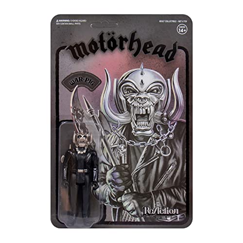 Super7 Motorhead: Warpig (Black Metal Version) Reaction Figure Multicolor