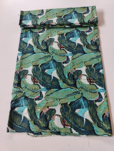 Image of Floral Printed Cotton Fabric Cloth Hand Block Print Fabric Women Material Running Jaipuri Hand Block Printed Women Dress Material Kurtis Natural 44 inch Inches Width 2.5 Meter (Pattern 25)