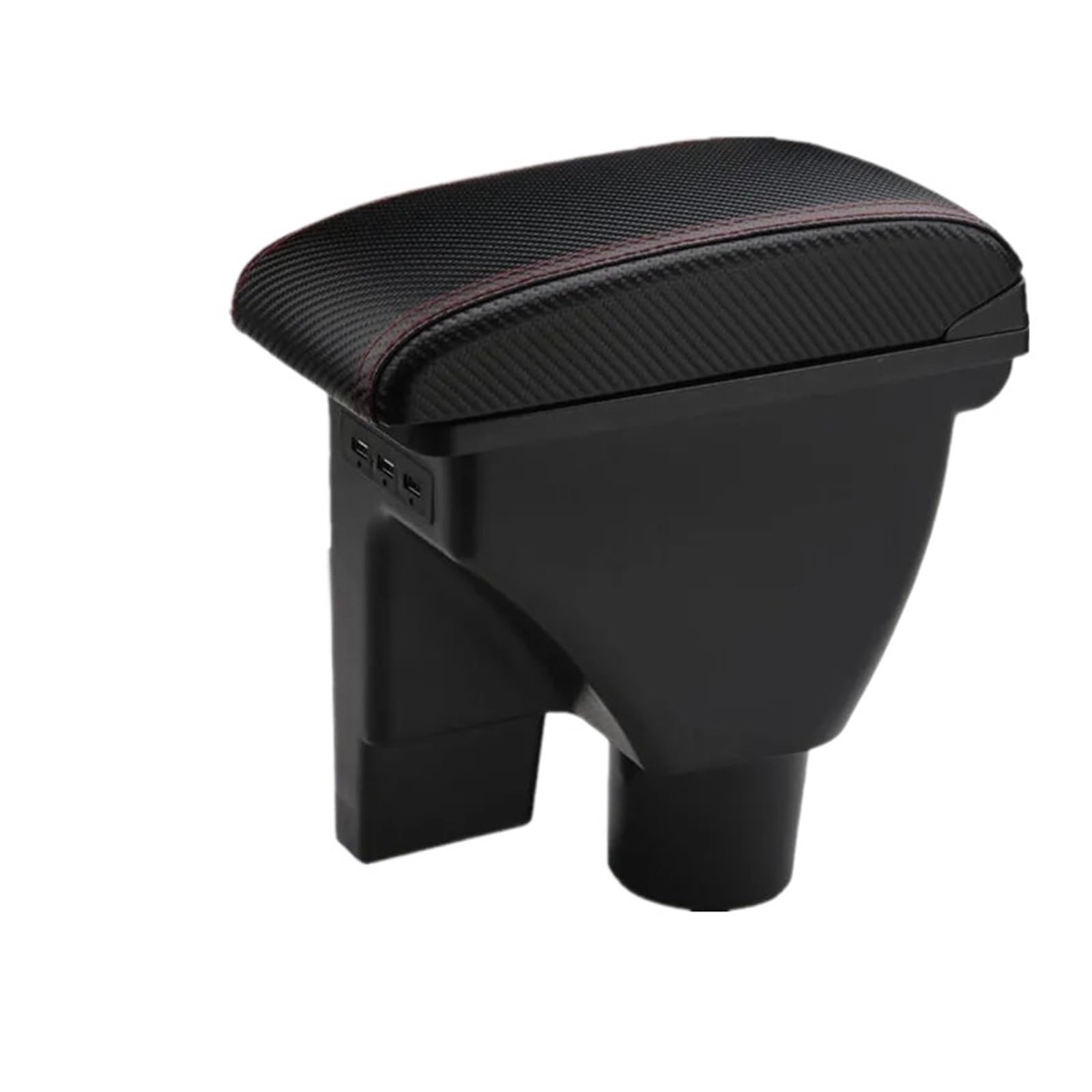 UMDJJU For Hyundai For Getz Car Armrest Box Retrofit Parts Dedicated Accessories Car Centre Console Armrest Box(2C carbon fiber 3usb)