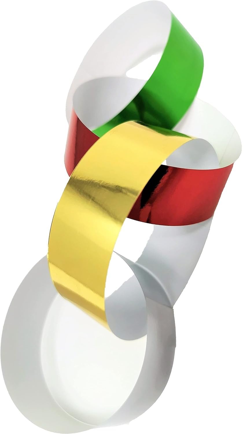 240 Foil Paper Chains - Easy to Assemble: Peel and Seal