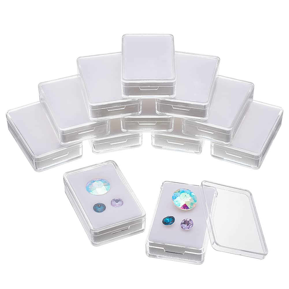 NBEADS 12 Pcs Gemstone Display Box