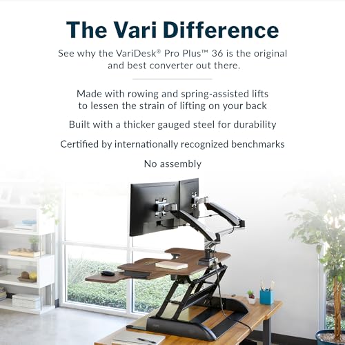 Electric standing desk walnut premium