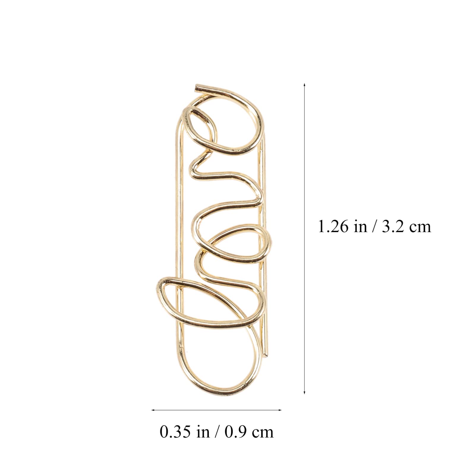 NUOBESTY 2 Ensembles Marque-Pages Trombones Pour Notes Attaches Pour Papier Photo Marque-Pages À Tête Plate Carré Doré Rose Fournitures De Bureau Mignonnes Chemises De 100 pièces * 2