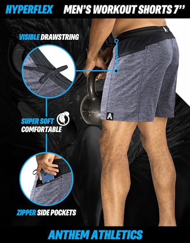 Anthem Athletics Hyperflex Men's Workout Shorts - 5, 7 & 9 Inch Running & Gym Training