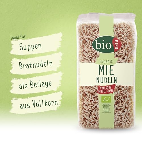 BIOASIA Bio Mie Nudeln, Vollkorn, schnell und einfach zubereitet (1 x 250 g)