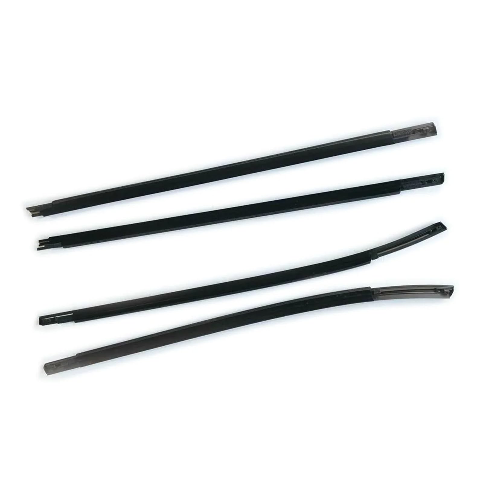 Sifusm Black Rubber Seal 4Pcs For Hyundai For Tuscon Ix35 2010-2015 Waterproof Pressure Strip Sealing Accessories Car Outer Windows Rubber Weatherstrip Strip(Black)