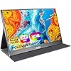 MNN Portable Monitor 15.6inch FHD 1080P USB C HDMI Gaming Ultra-Slim IPS Display w/Smart Cover & Speakers,HDR Plug&Play, External Monitor for Laptop PC Phone Mac (15.6'' 1080P)