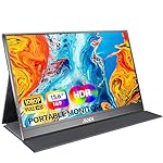 MNN Portable Monitor 15.6inch FHD 1080P USB C HDMI Gaming Ultra-Slim IPS Display w/Smart Cover & Speakers,HDR Plug&Play, External Monitor for Laptop PC Phone Mac (15.6'' 1080P)