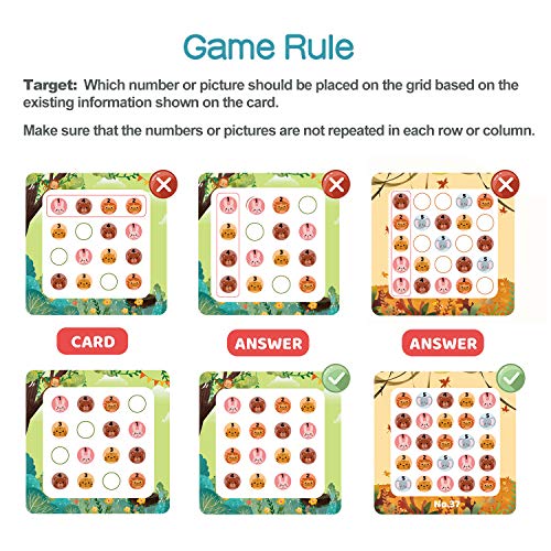 Sudoku Board Game, Panda Juniors Magnetic Sudoku For Kids Jungle World Sudoku Brain Games With 40 Levels Sudoku Puzzles Math Brain Teaser Desktop Toys For 4+Years Old #TOP3