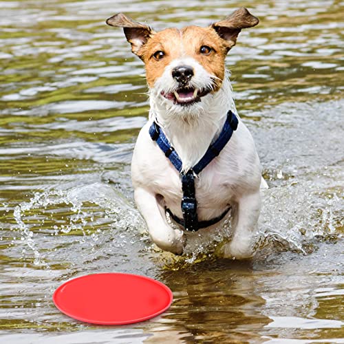 Chivao 15 Pack Dog Flying Disc Silicone Puppy Flyer Toy Soft Dog Floating Saucer Indestructible React Faster Training Interactive Toys for Small Medium Puppy Outdoor Sport, 5 Colors by Chivao - Image 5