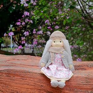 Waldorf doll handmade rag doll personalized collectors plush doll for kids birthday present with beautiful present box sophie 12  urban country home decor