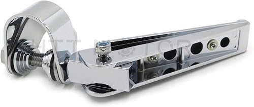 Miniatura 4 de HTTMT MT215-056- Estriberas cromadas con abrazadera en U de 1 "- 1.25" 1 14" 1 14 pulgadas compatibles con Harley Sportster Springer Street Bob