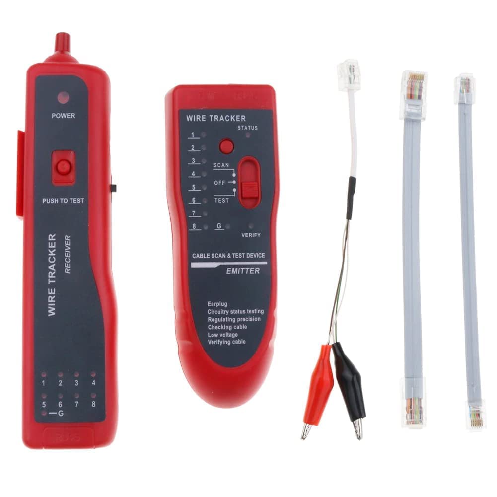 COOLCOLD Wire Tracker, Cable Break Point Tester for Network Cable (RJ45), Ethernet LAN, Telephone Line (RJ11)