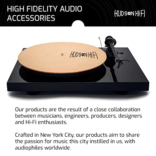 CoRkErY Recessed Turntable Mat - 1-8" Cork Turntable Mat & Anti Static Slipmat for Damped Resonance - Turntable Slipmat for Cleaner Audio Output, Vinyl Cork Mat & Slipmat Record Player