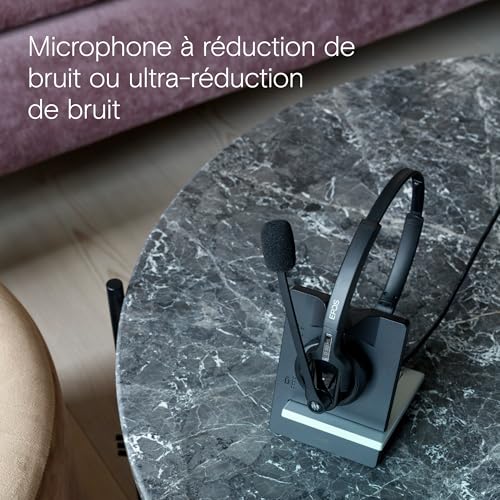 Casque DECT EPOS Impact D 30 softphone et fixe pour des appels professionnels clairs