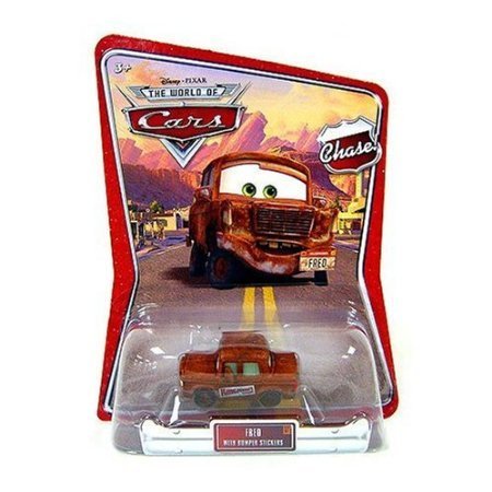 Amazon Com Dubblebla Disney Pixar Cars Movie 1 55 Die Cast Car Series 3 World Of Cars Bumper Stickers Fred Chase Piece Toys Games