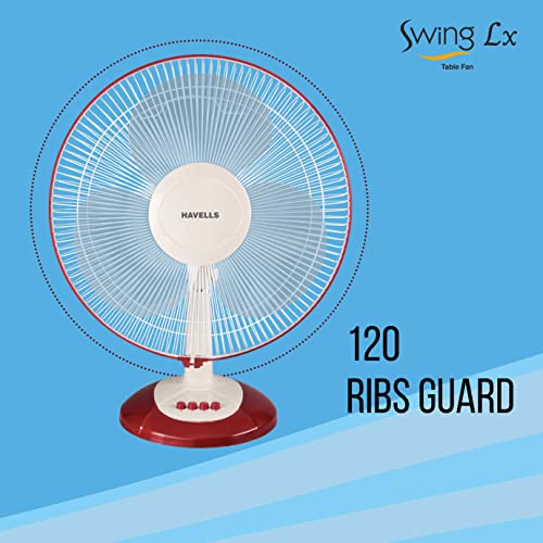 Image of Havells Swing Lx 400mm Table Fan, Cherry