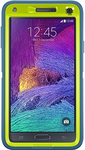 Otterbox Samsung Galaxy Note 4 Defender Series Case with Belt Clip Holster - Retail Packaging - Citron/Water