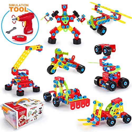 VATOS Car Toys, STEM Toys 552 Piece...