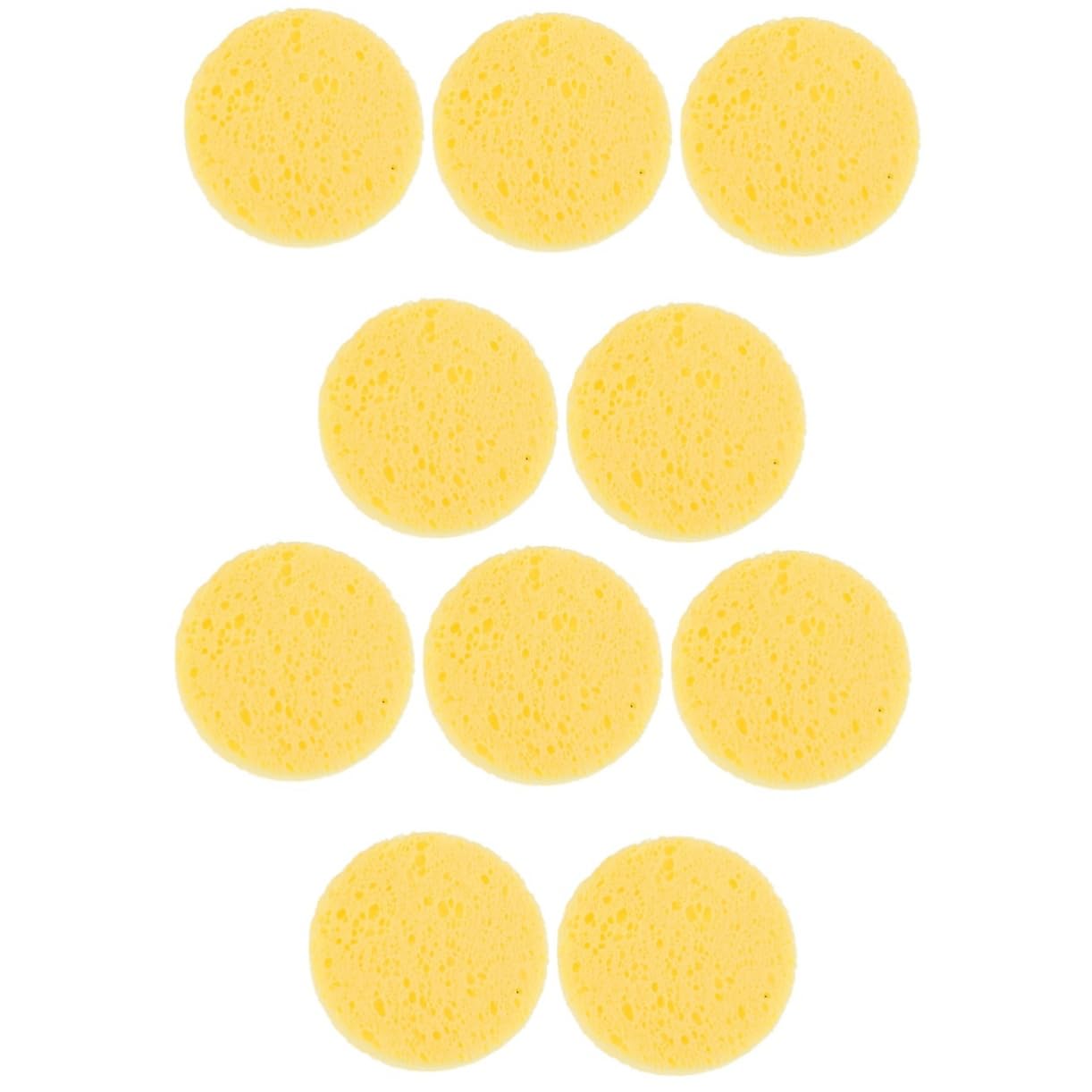 Generic 50 Pcs Crab Humidity Sponge Natural Sea Sponge for Sink Cleaning Sponges Sand for Hermit Crab Tank Sea Sponge for Hermit Crab Terrarium Heat Mats Tack It Pet Round Wood Pulp Cotton