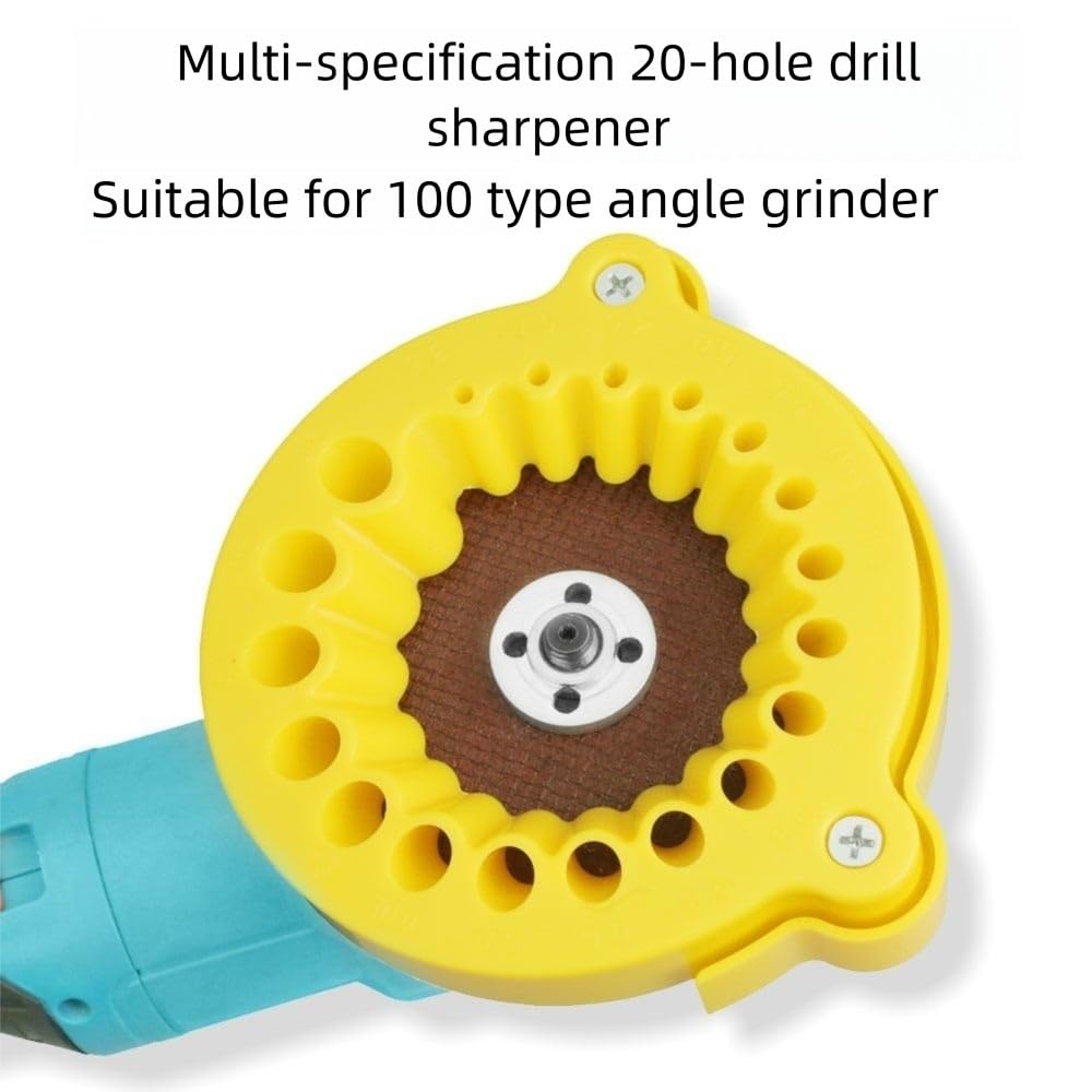 Portable Drill Bit Sharpener - Multi-Specification Drill Grinding Tool with Fixed Bracket for Precision Sharpening