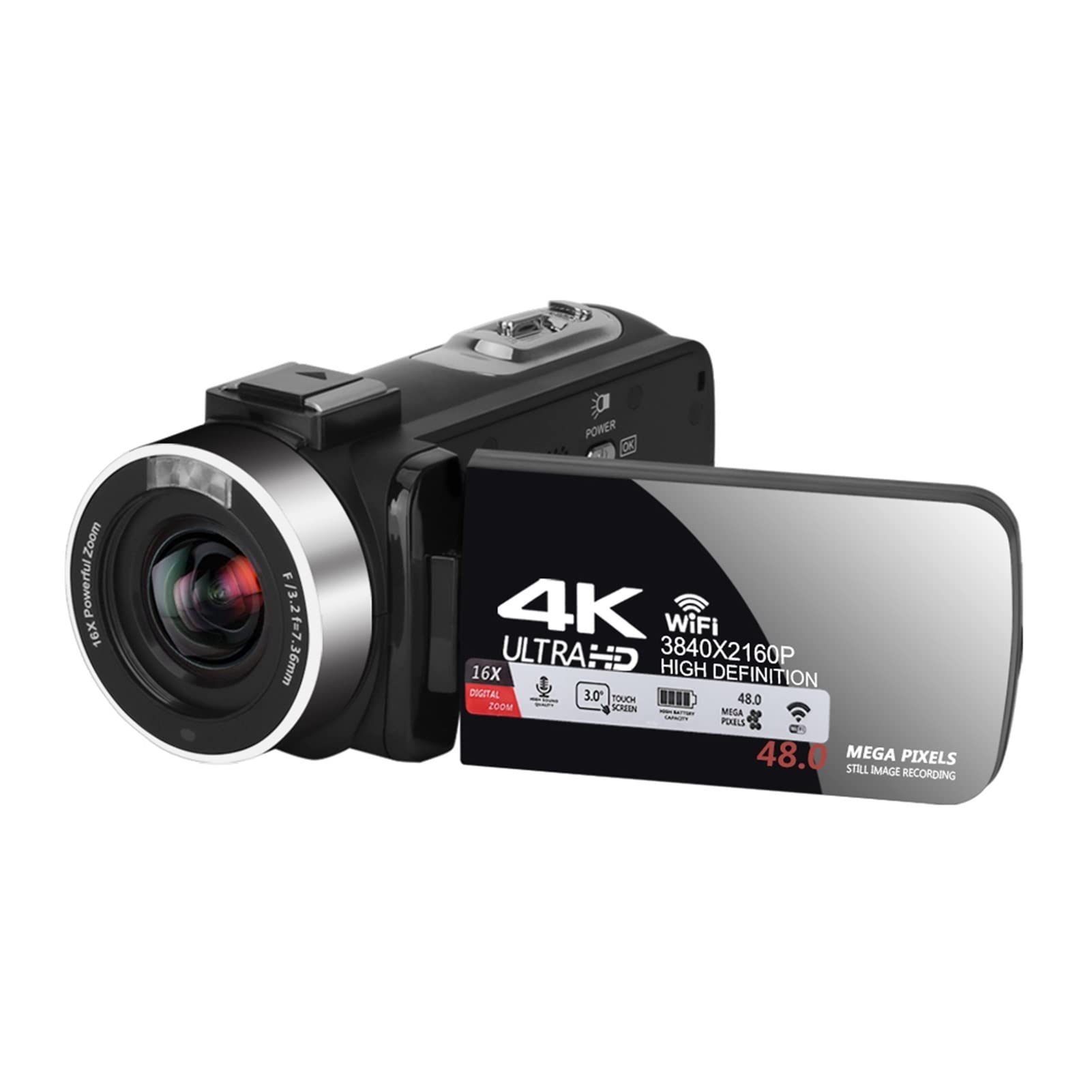 ★ 4K Ultra HDデジタルビデオカメラ ビデオ録画写真カムコーダー Amazon | 4K Ultra HDデジタルビデオカメラ、WIFI 3インチIPSカラー