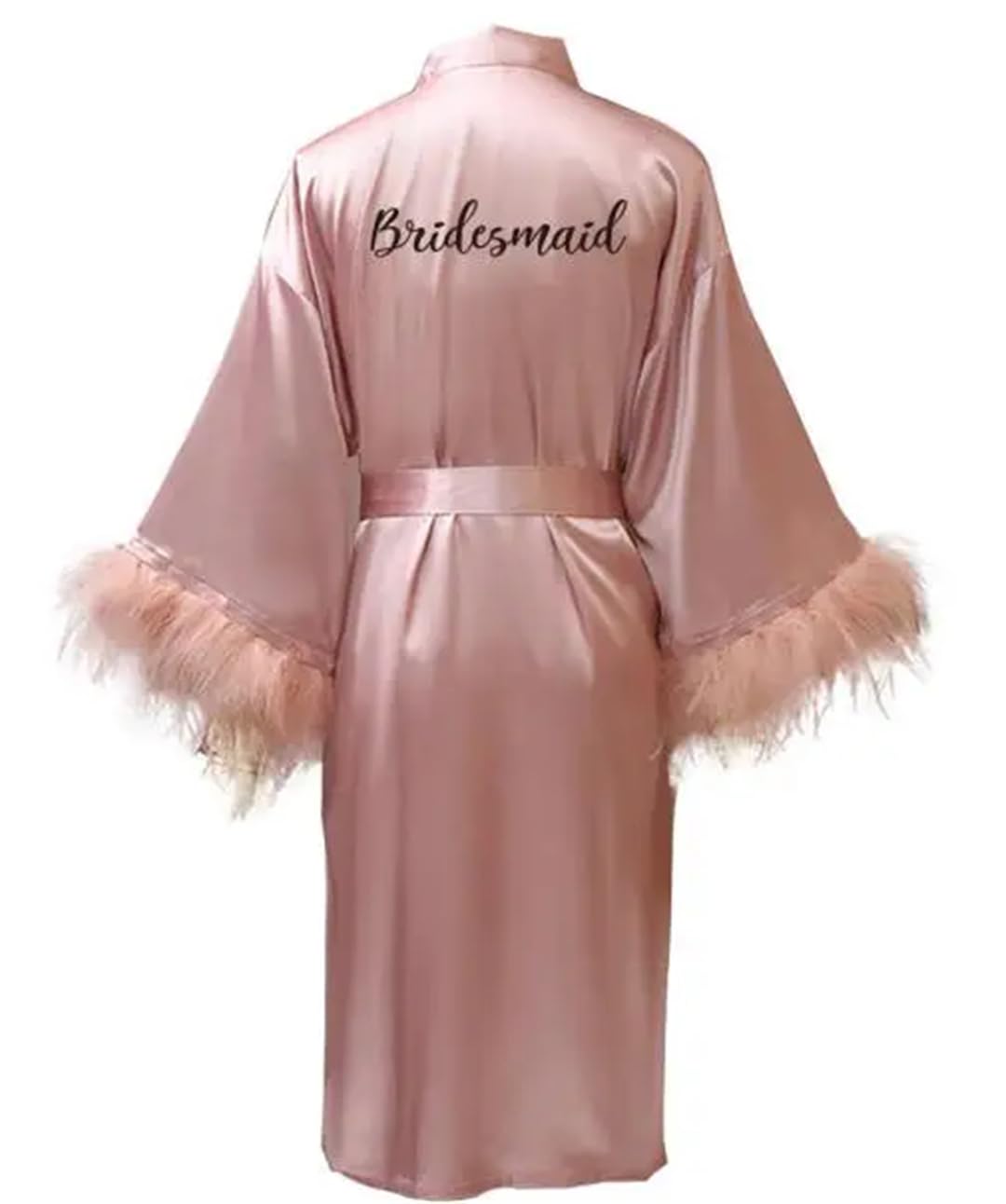 Yeuyyben Sposa Damigella D'Onore Abito Madre Sorella Della Sposa Accappatoio Matrimonio Kimono Raso