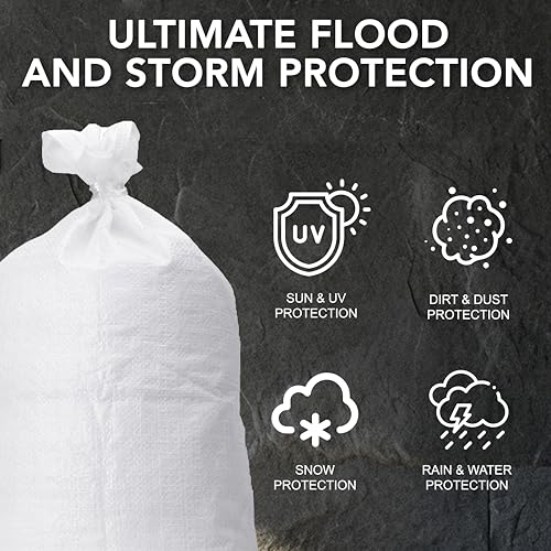 Primes DIY 5 (20 x 30 inches/ 50 x 75 cm) Woven Rubble Sacks Bag, Heavy Duty White Polypropylene PP Builder Sandbag, Soil & Garden Waste Bags for Construction Rubbish, Flood Protection & Storage 5 Primes DIY 5 (20 x 30 inches/ 50 x 75 cm) Woven Rubble Sacks Bag, Heavy Duty White Polypropylene PP Builder Sandbag, Soil & Garden Waste Bags for Construction Rubbish, Flood Protection & Storage - Image 5