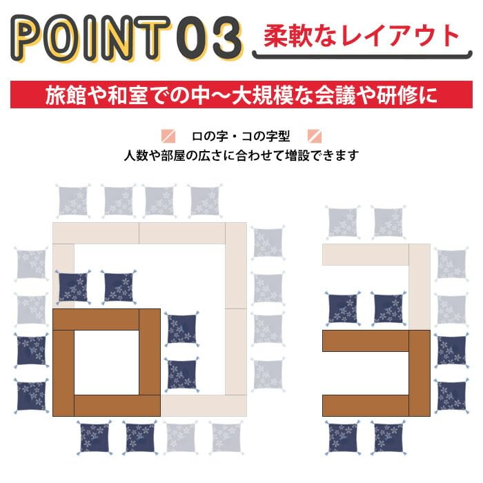Amazon | ニシキ工業 長机 IV アイボリー 長机 折りたたみ ロー 座卓