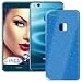 Produktbild mtb more energy® Schutz-Hülle Shine für Huawei P10 Lite (5.2'') - Blau - Glitzereffekt - flexibel - Silikon TPU Case Cover Tasche