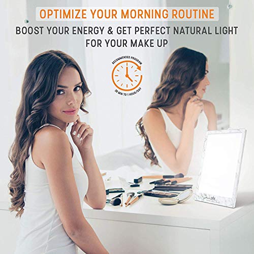 Sun Lamp Light Therapy Lamp - 10000 LUX (4 Brightness Levels) - 2019 Slim Design - Sun Lamps - Light Box Therapy - Therapy Light