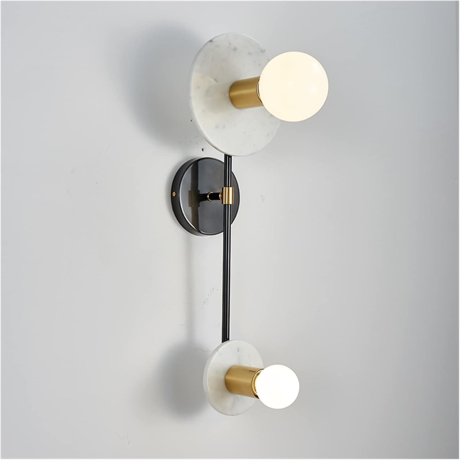 HXYSXHJUO Wall lamp, Postmodern - Black/Golden LED Lamps Bedside Bedroom Glass Ball Single Head Lights Aisle Corridor Marble Sconces, Pendant Light