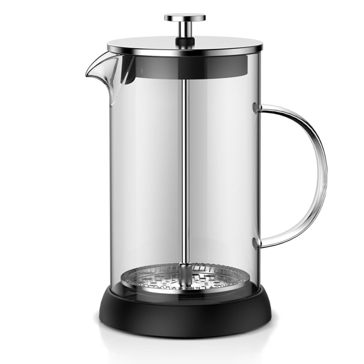 Ekspres Do Kawy French Press, Żaroodporny Dzbanek Do Kawy Ze Szkła Borokrzemianowego Z 3-poziomowymi Filtrami Do Demontażu, Przenośny Ekspres Do Kawy Na Zimno(1000ml)