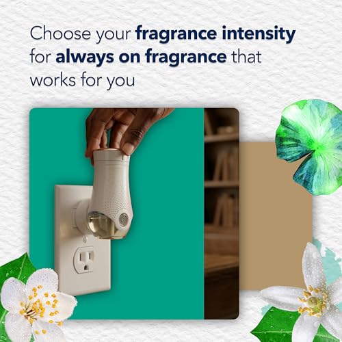 Image of Glade PlugIns Refills Air Freshener, Dewdrop Petals, Scented and Essential Oils for Home and Bathroom, 0.67 Fl Oz, 5 Count
