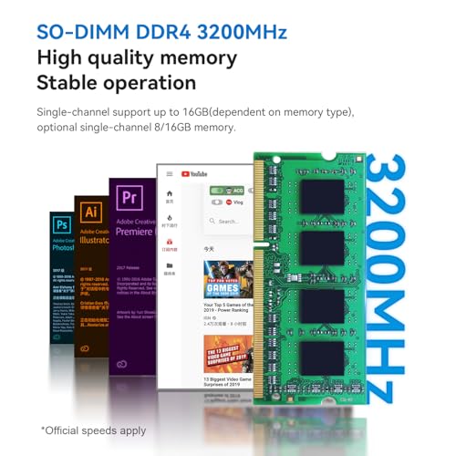 Beelink Mini PC, Mini S12 Pro Intel 12th Gen 4-Core N100(up to 3.4GHz), Mini Computer 16GB DDR4 RAM 500GB SSD, Desktop PC Dual HDMI 4K UHD/Gigabit Ethernet/WiFi6/BT5.2/HTPC