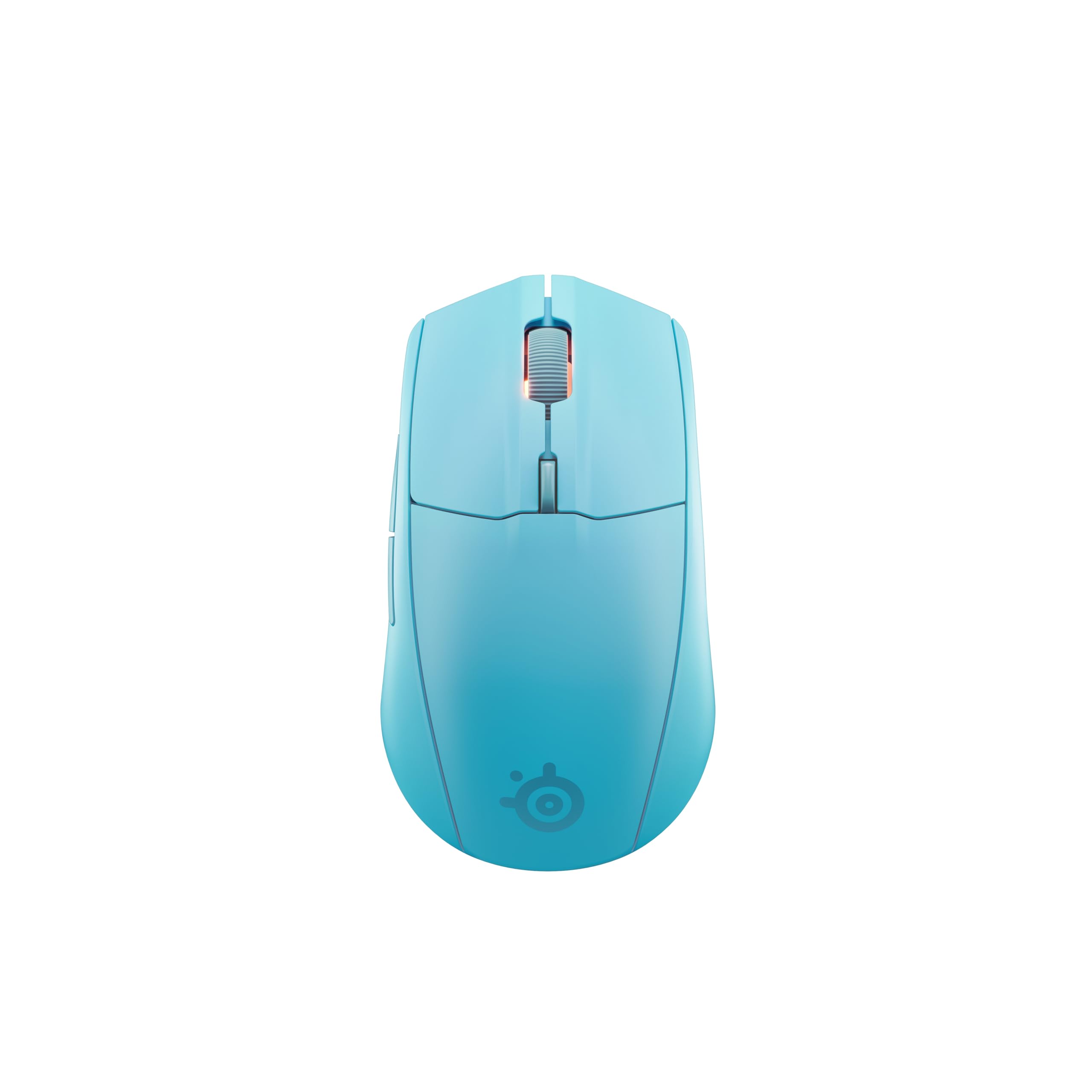 SteelSeries mysz do gier Rival 3 Wireless Gen 2 – 2,4 GHz i Bluetooth – Sensor optyczny TrueMove Air 18 000 DPI – Wytrzymała do 60 milionów kliknięć – Niska waga – Ślizgacze 100% PTFE - Aqua