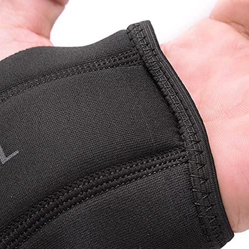 Munhequeira com Tala e Tiras Bilateral, Preto, GG, Kestal