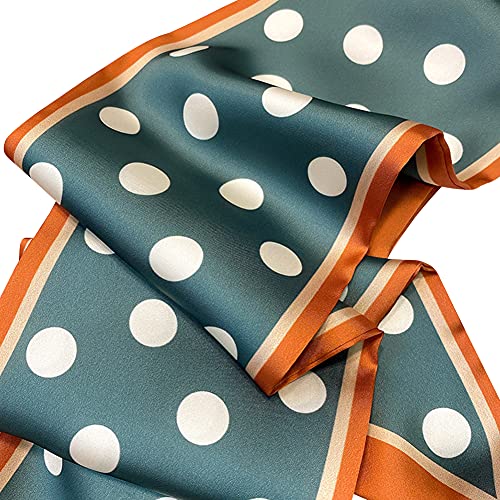 DEOIRC Fashion Bag Handbag Handle Ribbon Scarf Polka Dot Printing Neckerchief Scarf3