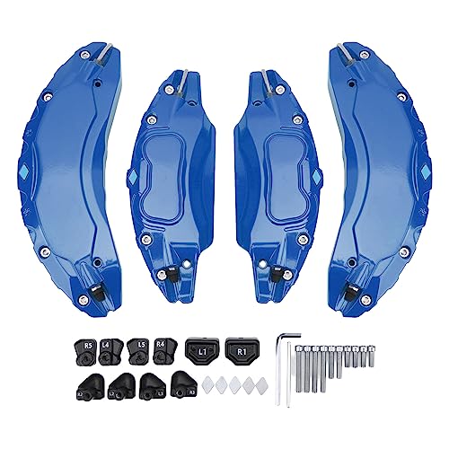 AOWINHIT Lot de 4 Protections d'étrier de Roue de 45, 7 cm et 48, 3 cm en Alliage d'aluminium pour étriers de Frein à Disque pour Design de coloriage 2023...