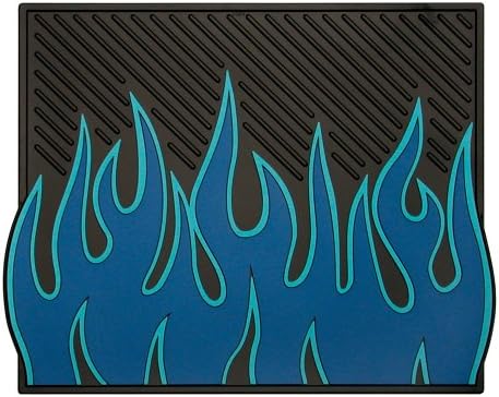 Plasticolor Blue Flames Style Molded Utility Mat