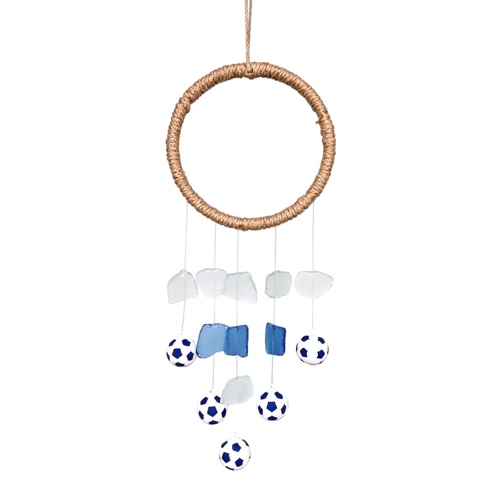 Sea Glass Wind Chimes for Outside Handcrafted Capizs Glass Wind Chimes Beach Coastal Decors Housewarming Gift Unisex Beach Theme Decors