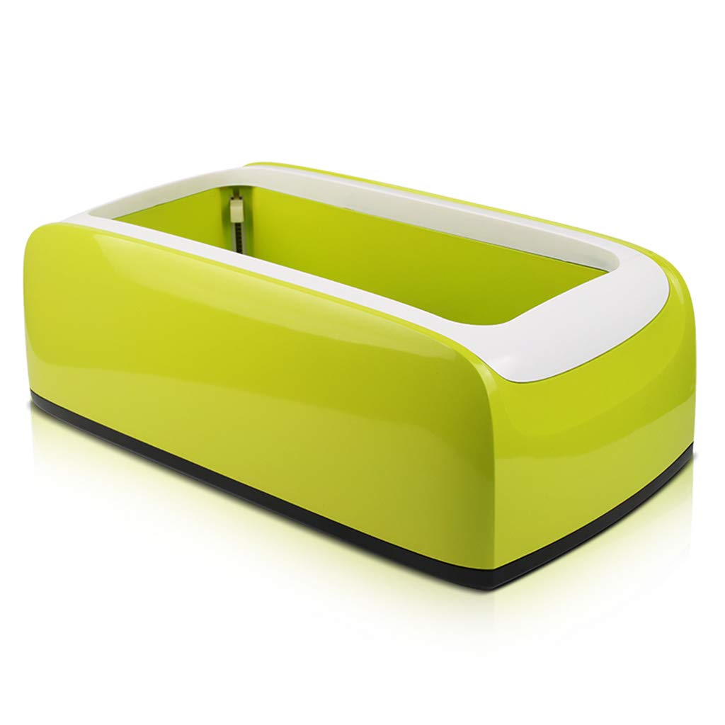 Dispensador automático de cubiertas de zapatos verde con 200 fundas de plástico para el suelo