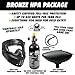 Maddog Tippmann Vantage Paintball Gun Marker and Accessory Starter Package [HPA] | Bronze Kit - Marker, 48ci/3000psi Compressed Air Tank, Mask, Hopper