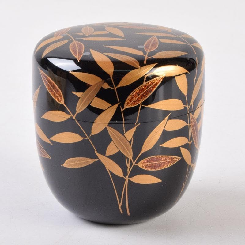 茶道具　山中塗　道場宗廣作　草蒔絵　中棗　共箱　V　8505 Amazon.co.jp: 茶道具 山中塗 道場宗廣作 草蒔絵 中棗 共箱 V