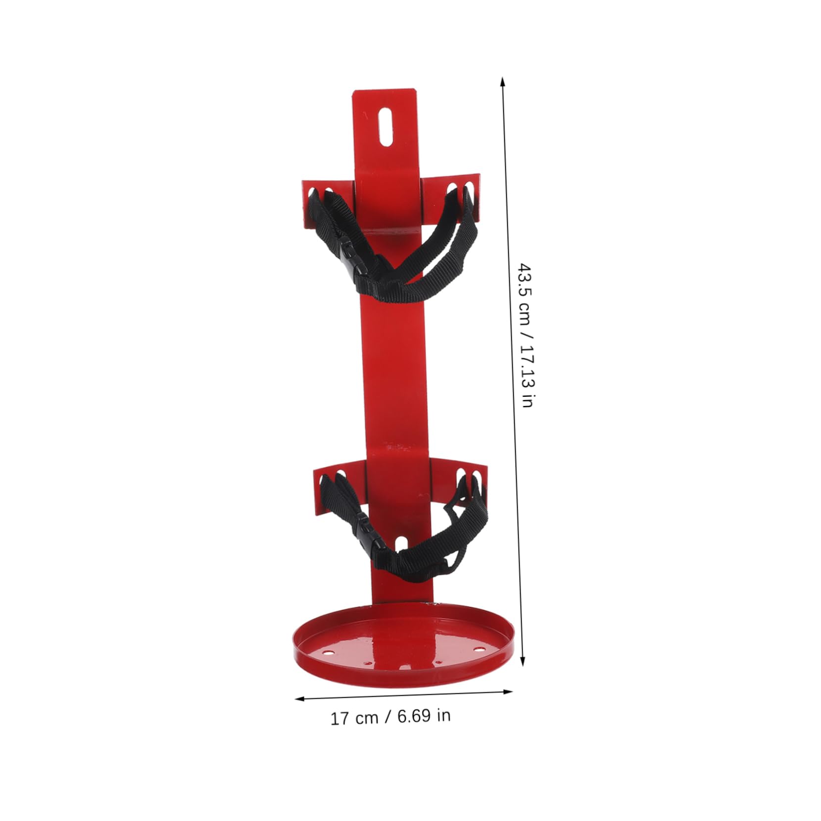 Soporte para Extintor de Incendios para Vehículos, Rojo | Hierro y Cloth, 5-7kg, Fijación Compacta para Pasajeros, Ahorro de Espacio y Seguridad Mejorada
