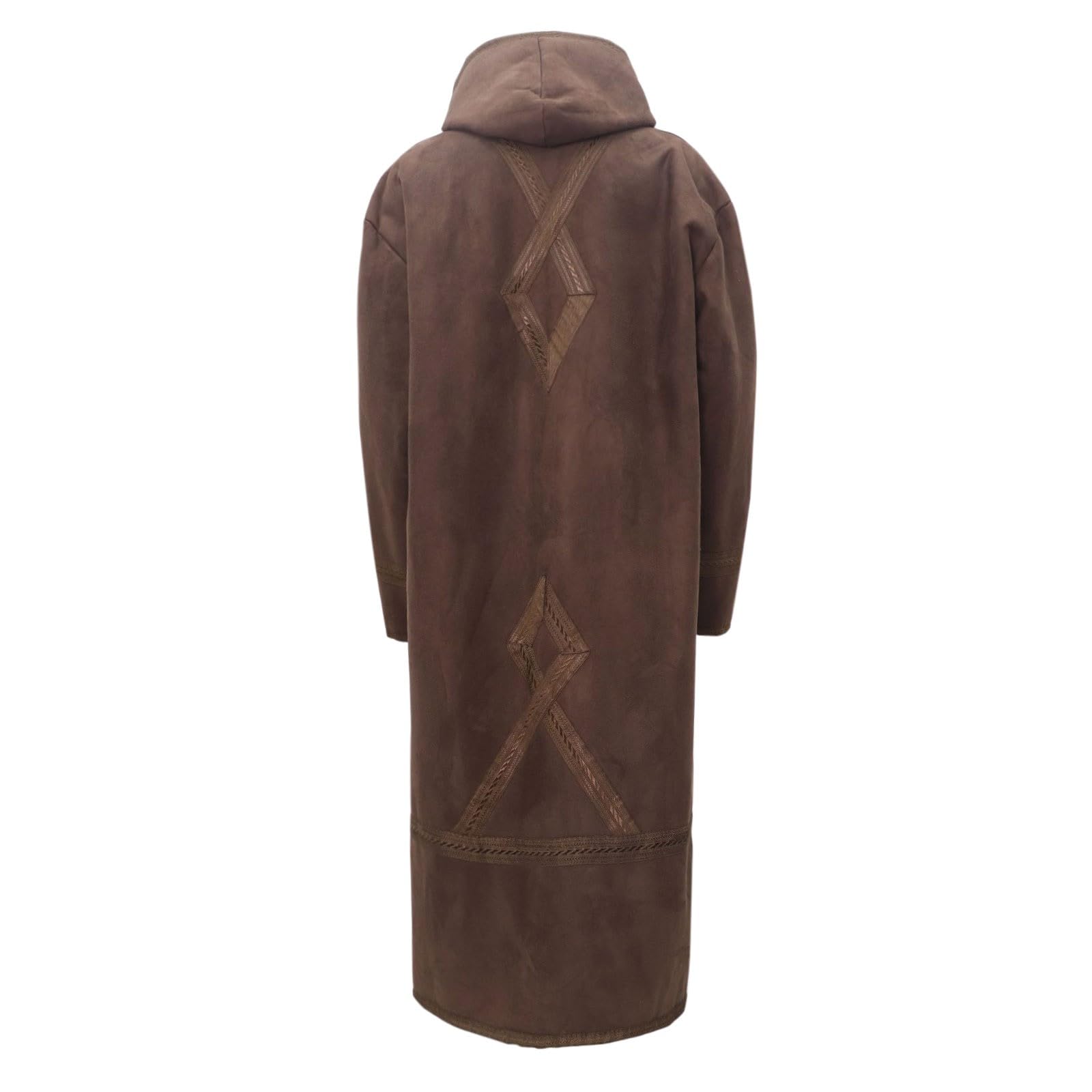 Kaftan Herren Langarm Thobe Ethnisch Roben Lose Winter Wildleder Robe Herren Lang Knopf Hoch Thobe Arabisch Gebet Eid Kleidung Gebetskleidung Türkisch Kleider Thobe Männer