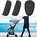 3 in 1 Baby Shoulder Strap and Crotch Harness Pads, Car Seat Strap Covers, Stroller Belt Covers for Baby Kids, Soft Seat Belt Covers for All Car Seats, Pushchair, Stroller (Black)