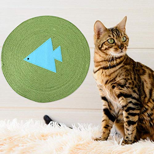 Junlucki Almofada de raspagem de gato de verão com padrões de desenho animado para animais de estima