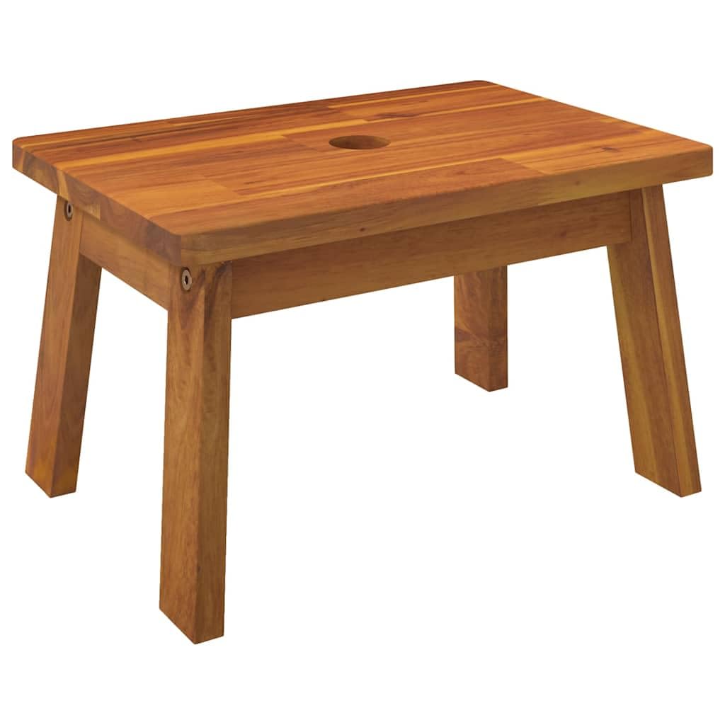 Hothingwell Stołek schodkowy 38x26x22 cm lite drewno akacjowe