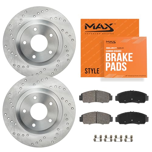 Max Advanced Brakes StyleMAX Front Brake Kit | Fits 2020-2023 Toyota Corolla; 2016-2022 Prius |...